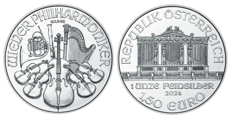 Stříbrná investiční mince Wiener Philharmoniker 1 Oz